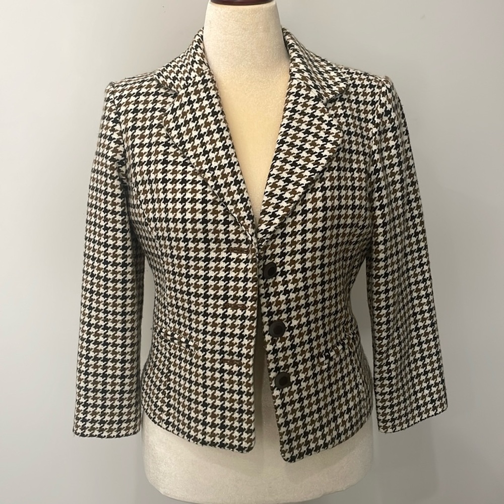 Mossimo Women's Black and Brown Jacket/Blazer